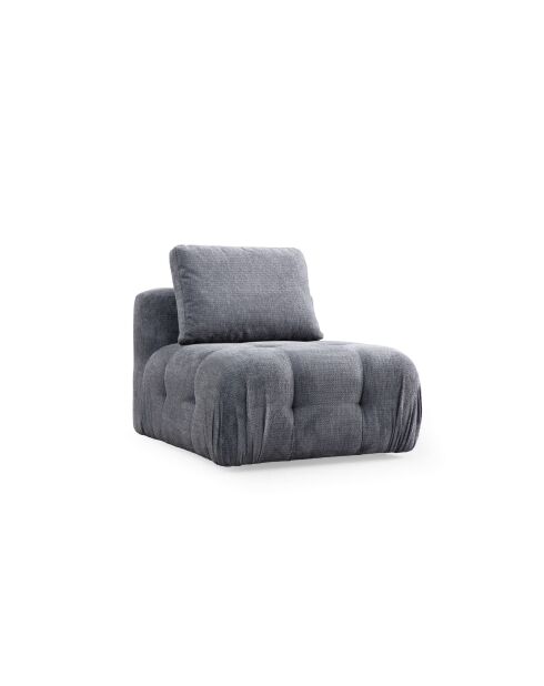 Amaris 3-Sitzer-Ecksofa mit grauer Ottomane - 290x200x100x65 cm