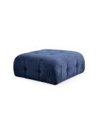 Amaris 2-Sitzer-Ecksofa mit marineblauer Ottomane - 180x120x65 cm