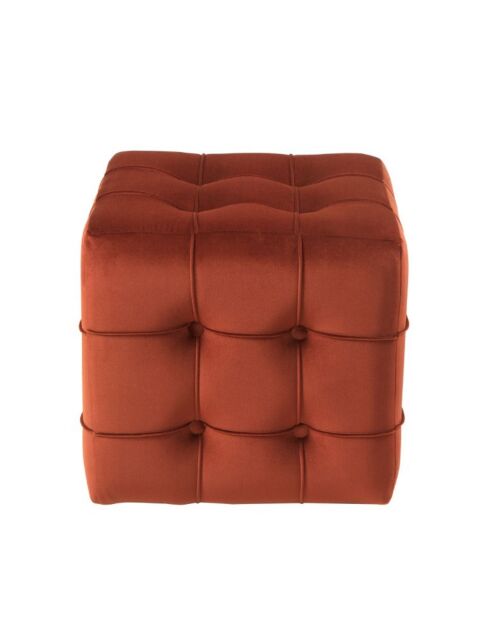 Pouf Lizbon orange - 42x42x42 cm