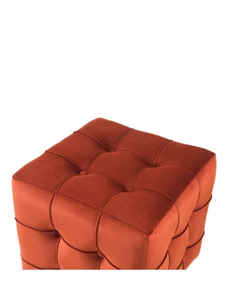 Pouf Lizbon orange - 42x42x42 cm