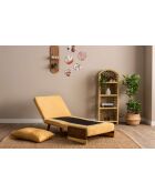 Cosmo 1-zitsslaapbank mosterd - 77x70x82 cm