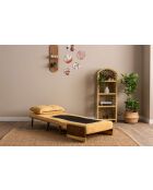 Cosmo 1-zitsslaapbank mosterd - 77x70x82 cm