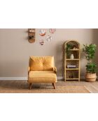 Cosmo 1-zitsslaapbank mosterd - 77x70x82 cm