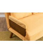 Cosmo 2-zitsslaapbank mosterd - 78x120x82 cm