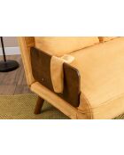 Cosmo 2-zitsslaapbank mosterd - 78x120x82 cm