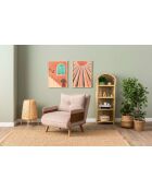 Cosmo Bohème Mink 1-zits slaapbank - 77x70x82 cm