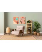 Cosmo Bohème Mink 1-zits slaapbank - 77x70x82 cm