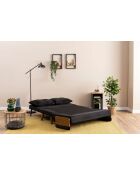 Cosmo 2-zitsslaapbank zwart - 78x120x82 cm