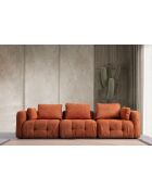 Canapé 3 places Amaris orange - 290x100x65 cm