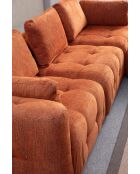 Canapé 3 places Amaris orange - 290x100x65 cm