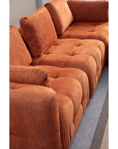 Canapé 3 places Amaris orange - 290x100x65 cm