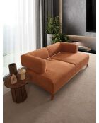 Canapé 2 places Hera orange - 180x100x75 cm