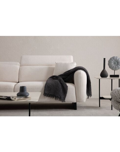 Caprice 3-zitsbank wit - 230x75x100 cm