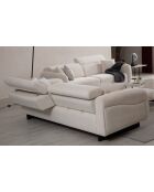 Caprice 3-zitsbank wit - 230x75x100 cm