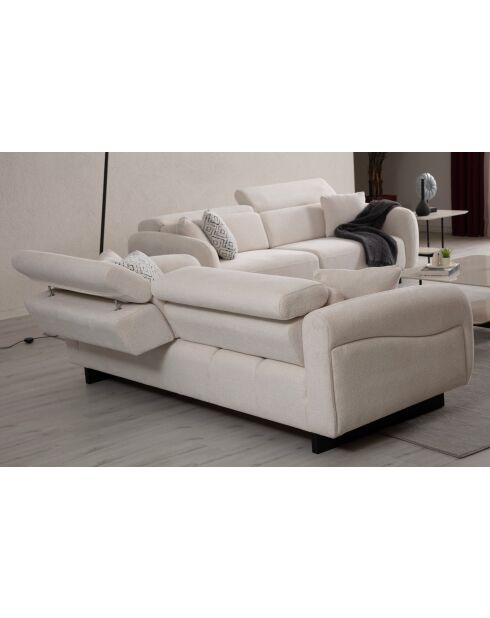 Caprice 3-zitsbank wit - 230x75x100 cm