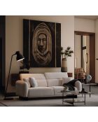 Caprice 3-zitsbank wit - 230x75x100 cm