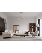 Caprice 3-zitsbank wit - 230x75x100 cm