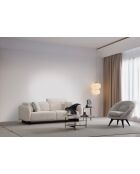 Caprice 3-zitsbank wit - 230x75x100 cm