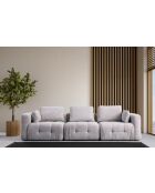 Amaris 3-zitsbank lichtgrijs - 290x100x65 cm