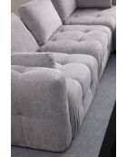 Amaris 3-zitsbank lichtgrijs - 290x100x65 cm