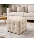 Pouf Lisbon color crema - 42x42x42 cm
piede 5 cm