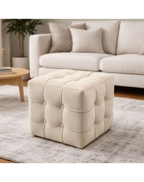 Pouf Lisbon color crema - 42x42x42 cm
piede 5 cm