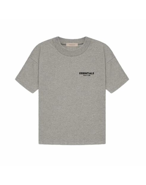 Essentials T-shirt met donkere havermout