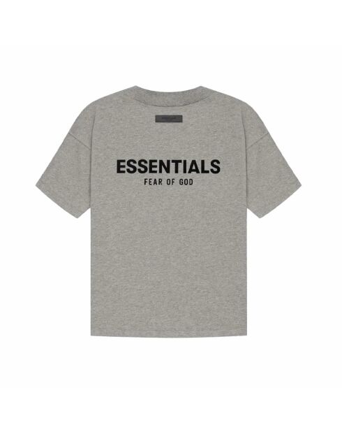 Essentials T-shirt met donkere havermout