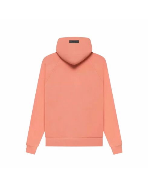 Sweat à capuche Essentials corail
