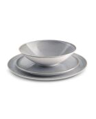 18-teiliges Yumi Grey Steinzeug-Set