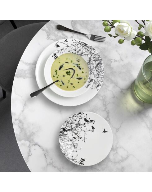 Aurore porseleinen dinerset - 18 stuks