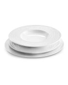 18-teiliges Lago-Set aus weißem Porzellan