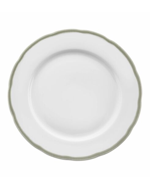 Porseleinen dinerset - Scala Borden Wit/Groen - 18 stuks