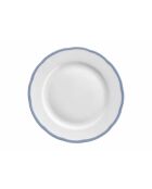 Scala Geschirrset aus weißem und blauem Porzellan, 18-teilig