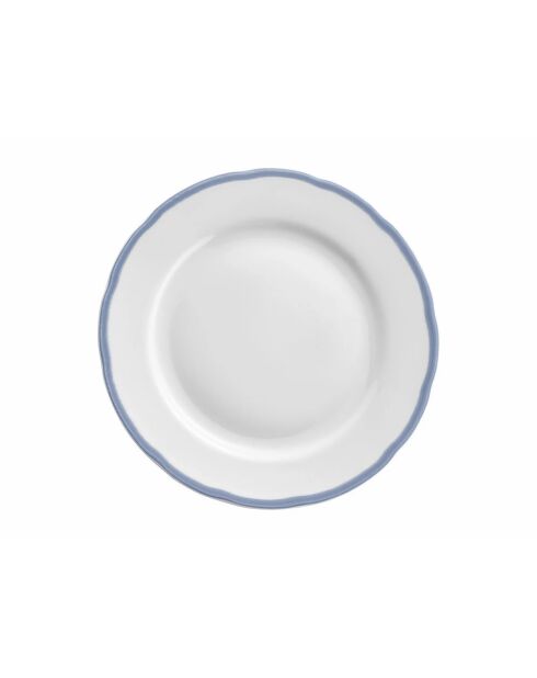 Scala serviesset van wit/blauw porselein - 18 stuks