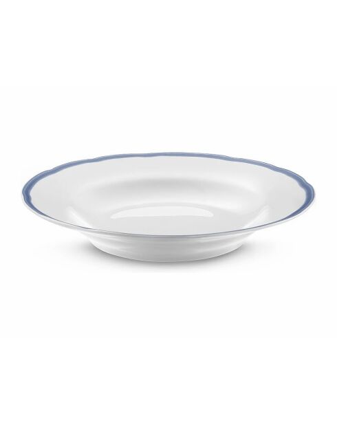 Scala serviesset van wit/blauw porselein - 18 stuks