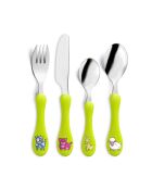 4 Couverts Enfants Animiam vert anis
