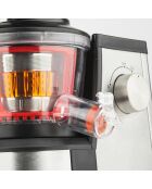 Stille sapcentrifuge GSX12 roestvrij staal/zwart/transparant - 400W