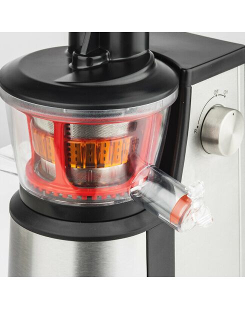 Stille sapcentrifuge GSX12 roestvrij staal/zwart/transparant - 400W