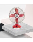 JOE50 Design, leiser Lüfter aus rotem Metall, D.25 cm