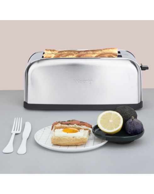 Toaster-Spezialstäbchen TOS28 grau/schwarz - 1500W
