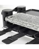 4-in-1-Raclette-Set Friendly Design RP360 grau/schwarz - 8 Personen