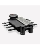 4-in-1-Raclette-Set Friendly Design RP360 grau/schwarz - 8 Personen