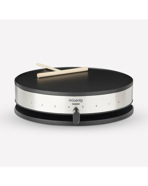 Klassischer Kreppautomat KREP29 grau/schwarz - 1300W