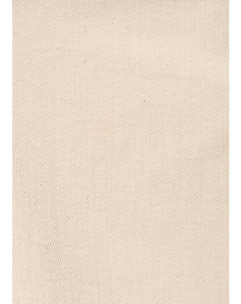 Hose Unia aus ecrufarbener Baumwollgabardine, Länge 7/8