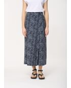 Pantalon en coton asymétrique Bangkok marine