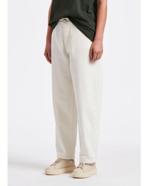 Mamahose Ginger Coquillage aus Baumwollgabardine in Ecru