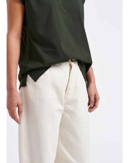 Mamahose Ginger Coquillage aus Baumwollgabardine in Ecru