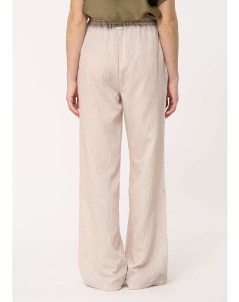 Jakota broek met wijde pijpen in poedermodal