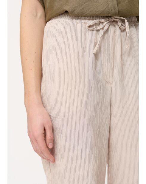 Jakota broek met wijde pijpen in poedermodal